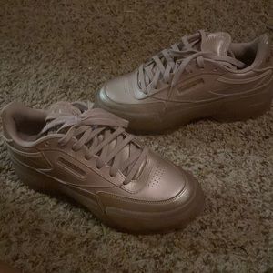 Cardi B Reebok size 9. Rose Gold.